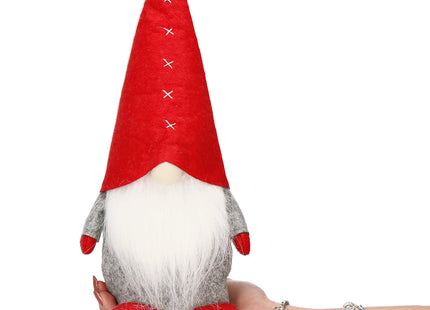 Kerstkabouter | Gnome | Gnoom | Zittend | 1 Stuk | 27 cm