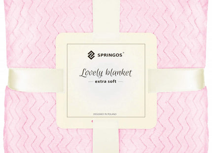 Plaid | Sprei | Deken | 160 x 200 cm | Donkerroze