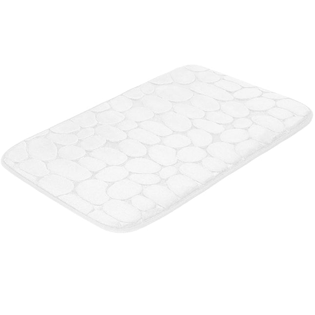 Badkamermat - Antislip - Sneldrogend -Wit - 80 x 50 cm
