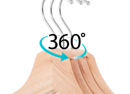 Kledinghangers | Kledinghanger | Hout | 20 Stuks | Naturel