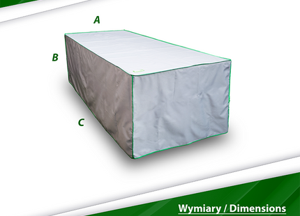 Tafelhoes -Tuintafelcover - Tuinset - Buitentafels - Maat XL - 190 x 90 x 75 Cm - Grijs