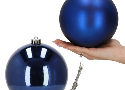 Kerstballen | 2 Stuks | 15 cm | Blauw