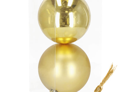 Kerstballen | 2 Stuks | 15 cm | Goud