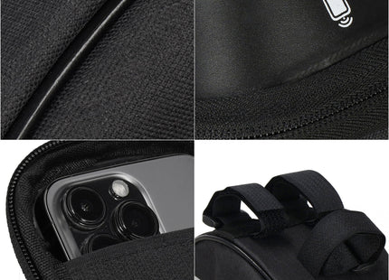 Fietstas - Inclusief Telefoonhouder - Waterdicht - Etui/Tas - Zwart