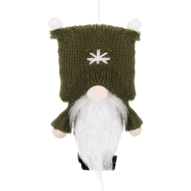 Kerstkabouter - Kersthanger - Kerstdwerg - Kerstversiering - Groen - 8 cm
