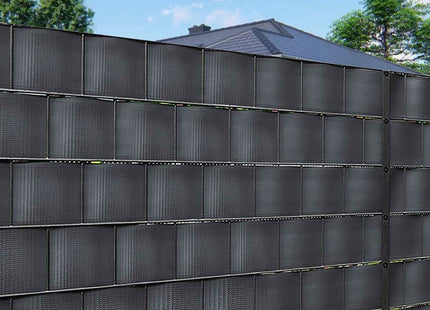 Vlechtband | Privacyfolie | Voor Tuinafsluiting | PVC | 35 m | 450 g/m² | Antraciet