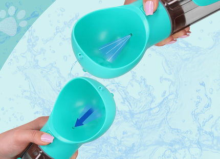 Multifunctionele Drinkbak -  Dierenfles - 3 in 1 - Zakjes - Water - Voer - 500 ML