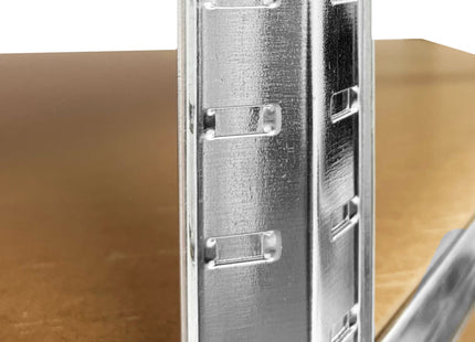 Stellingkast - 875 kg Draagkracht - Hoekkast -  Opbergrek - 180 x 90 x 40 cm - Zilver