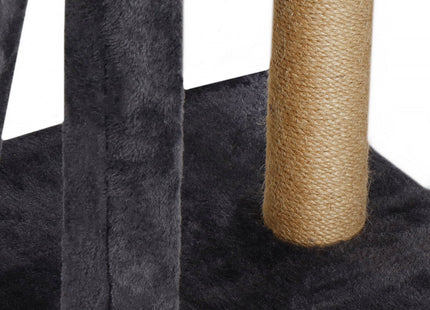 Krabpaal - 6 Etages - Voor Katten - Toren - Meubelbescherming - 35 x 35 x 145 cm - Grijs