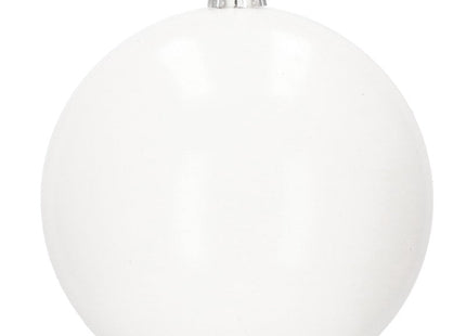 Kerstballen | 30 Stuks | 8 cm | Wit