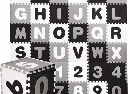 Speelmat Foam | Puzzelmat | 36 Stukken | Letters & Cijfers | 175 x 175 cm