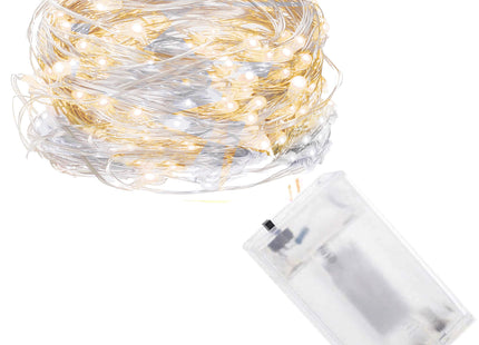 Draadverlichting Kerstboomverlichting - 100 LED - Microdraden - 9.9 M - Koel Wit/ Warm Wit