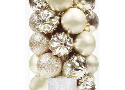 Kerstballen | 20 Stuks | 6 cm | Champagne
