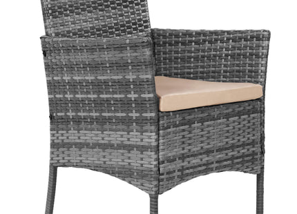 Tuinset - 4 Delig - Stoelen - Bank - Tafel - Rotan - Grijs