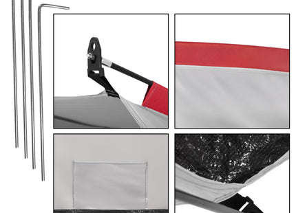 Strandtent | Pop-Up Strandtent | UV Filter | Inclusief Draagtas | 120 x 210 x 120 cm | Grijs