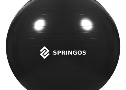 Fitnessballen - Yoga Bal - Pilates - Zwangerschap - Met Pomp - PVC - Zwart - 150 Kg - 65 Cm