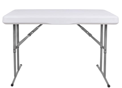 Picknick Tafel Met Bankjes - Campingtafel - Campingset - Tafel - Bankjes - Opvouwbaar - Wit - 105 x 64 x 70 cm