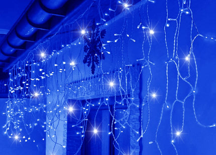 IJspegel Verlichting | 12 m + 2.5 m Snoer | 300 LED | Blauw | Koppelbaar | Flash