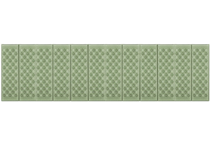 Zitmat | Opvouwbaar Zitmatje | Zitkussen | 182 x 60 x 1 cm | Groen