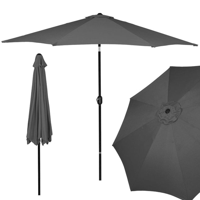 Parasol | Parasols | Kantelbaar | Met Ventilatie | Antraciet | Ø300 cm