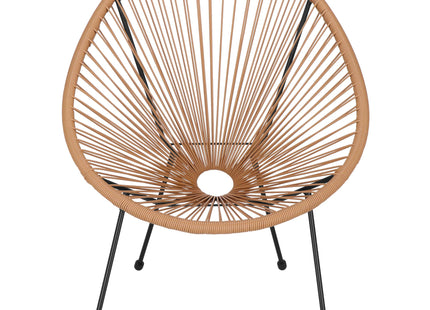 Tuinstoel - Draad - Rotan - Beige - 87 x 70  x 73 CM