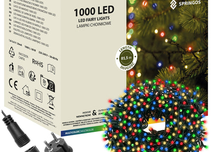 Kerstverlichting | 80 m | 1000 LED | Veelkleurig