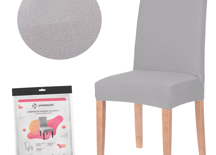 Stoelhoes - Voor Eetkamerstoelen - Met Stretch - Lichtgrijs