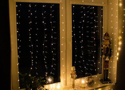 Lichtgordijn | IJspegel Verlichting | Inclusief USB En Afstandsbediening | 300 LED | Warm Wit