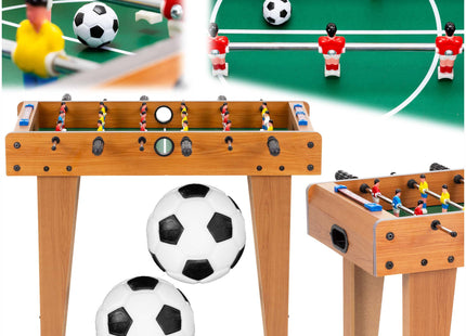 Voetbaltafel - Tafelvoetbal - Tafelvoetbalspel - 2 Ballen - Scoreteller - Hout - 69x61x35 cm -