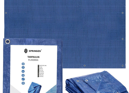 Afdekzeil | Dekzeil | Zeildoek | Waterdicht | PVC | 5 x 4 m | 60 g/m2 | Blauw