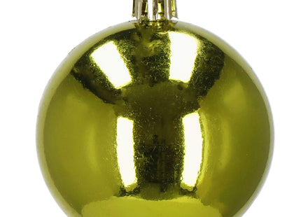 Kerstballen | 30 Stuks | 6 cm | Groen/Rood/Goud