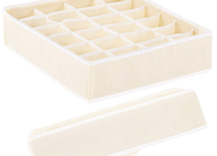 Lade Organizer | 24 Vakken | Beige | 33 x 33 cm