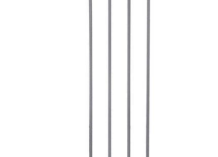Traphekje | 114 - 119 cm | Traphek | Veiligheidshekje | Metaal/Kunststof | Grijs