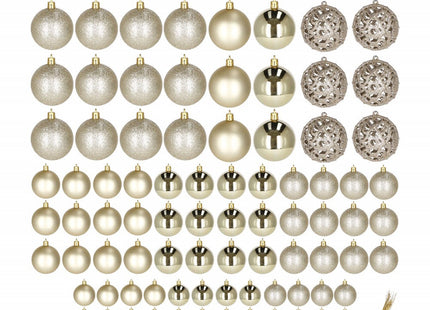 Kerstballen | 100 Stuks | Goud Tinten
