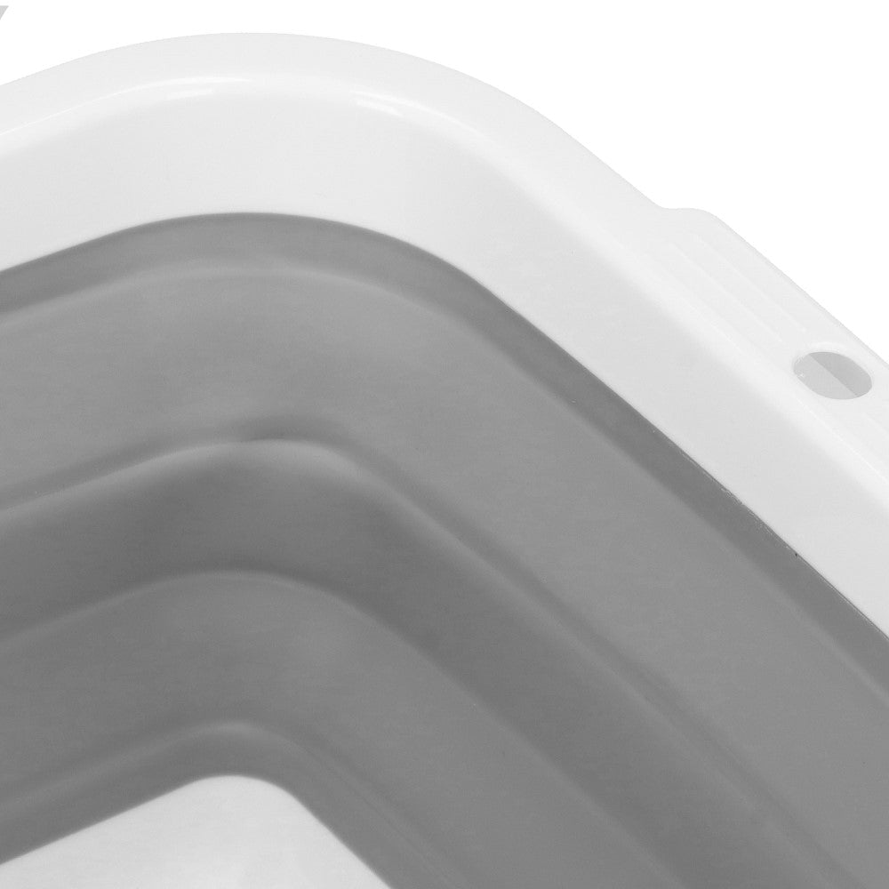 Wasmand | Opvouwbare Wasmand | 8.5L | Grijs/Wit