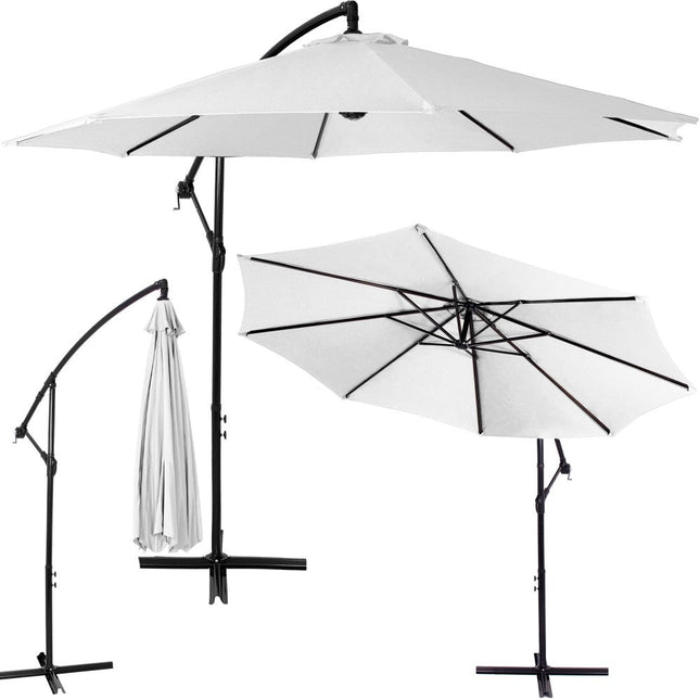 Parasol | Parasols | Kantelbaar | Waterafstotend | Lichtgrijs | 300 cm