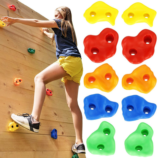 Klimstenen | Klimgrepen | 10 stuks | Multicolor