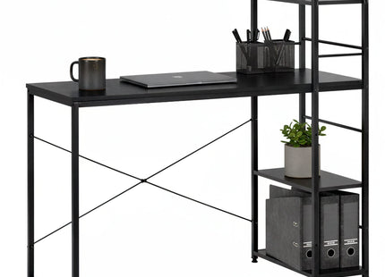 Bureau – Werkbureau – Computer Bureau – Bureautafel – 100 x 50 x 76 cm – 50 Kg - industriële - Zwart