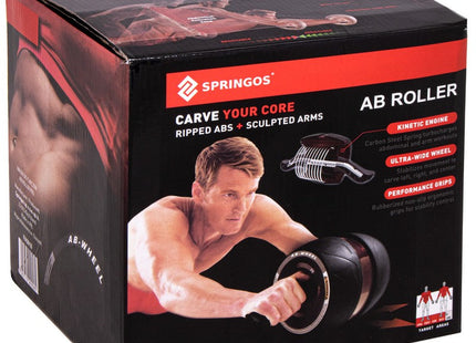 Buikspierwiel | Inclusief Kniemat | Blauw/Zwart