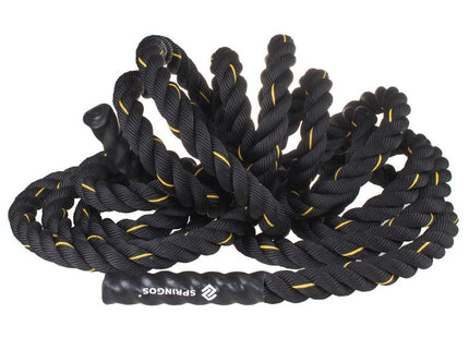 Battle Rope | Fitnesstouw | 7 kg | 9 m | Zwart