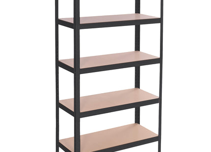 Opbergrek - Stellingkast - 675 KG - Metaal - 675 KG - Zwart - 150 x 75 x 30 cm - 2 Stuks