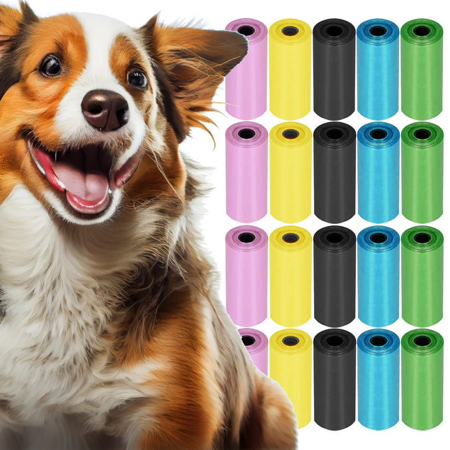 Hondenpoepzakjes - 20 Rollen - Meerkleurig - 360 Stuks