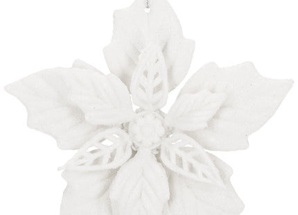 Kerstboomhanger | Ster van Bethlehem | Wit Glitter | 12 Cm