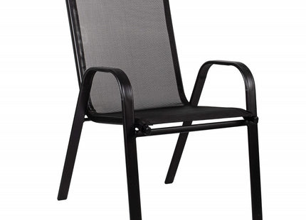 Tuinset | Tuinset 4 Persoons | Tuinsets | Tuintafel & Tuinstoelen | 4 Personen | Zwart