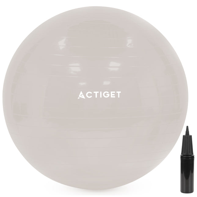 Fitnessballen - Yoga Bal - Pilates - Zwangerschap - Met Pomp - PVC - Grijs - 150 Kg - 65 Cm