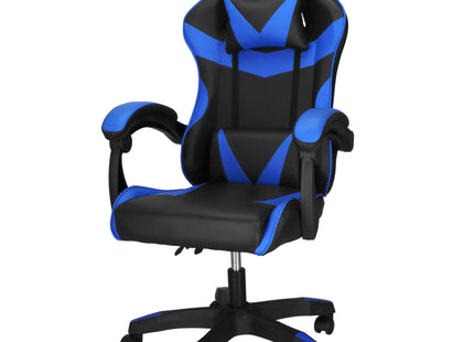 Gamestoel - Ergonomische Bureaustoel -  Verstelbaar - Blauw/Zwart