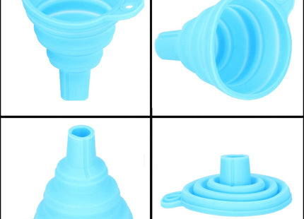 Trechter | Opvouwbare Siliconen Trechter | 7 cm | Blauw
