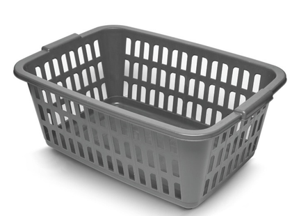 Wasmand – Wasmanden – Set van 2 – 35 Liter – Zwart en Grijs