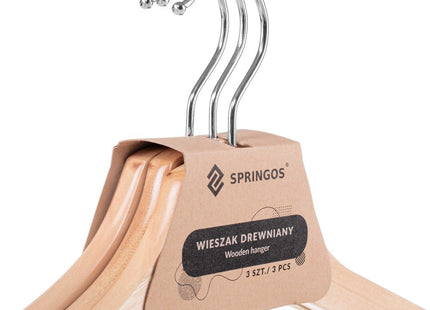 Kledinghangers | Kledinghanger | 3 Stuks | Naturel