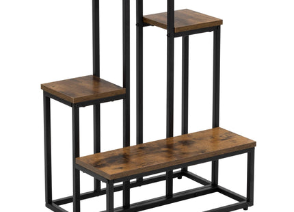 Plantenrek | Plantenrek Binnen | Plantenrek Buiten |  51 X 34 X 67 CM | Hout | 4 Etages | 40 KG